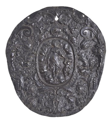 Lot 103 - A LEAD PLAQUE OF VENUS AND CUPID