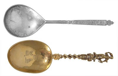 Lot 137 - A NORWEGIAN SILVER SPOON