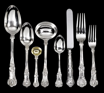 Lot 145 - A MATCHED SET OF TABLE SILVER