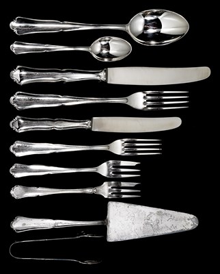 Lot 146 - A SET OF GERMAN TABLE SILVER