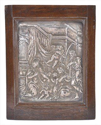 Lot 152 - A GERMAN SILVER PANEL