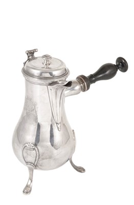 Lot 159 - A FRENCH SILVER COFFEE POT