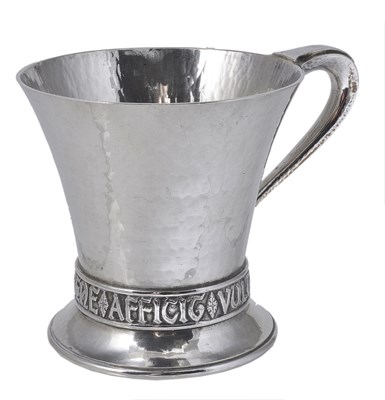 Lot 180 - A SILVER CHRISTENING MUG