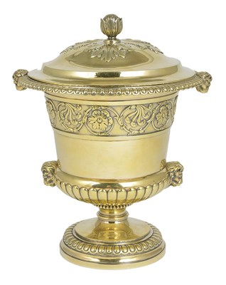 Lot 228 - A GEORGE III SILVER-GILT CUP AND COVER