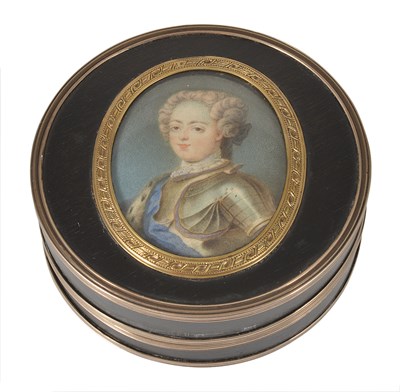 Lot 294 - A BOITE A PORTRAIT OF LOUIS XV