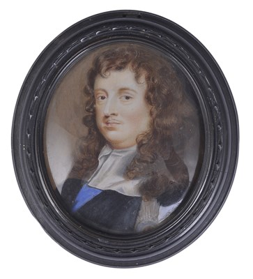 Lot 296 - A PORTRAIT MINIATURE OF EDWARD MONTAGU FIRST EARL OF SANDWICH