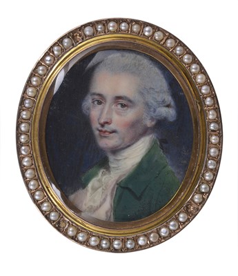 Lot 297 - A PORTRAIT MINIATURE OF WILLIAM ROBINSON