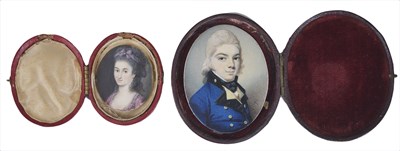 Lot 301 - TWO PORTRAIT MINIATURES