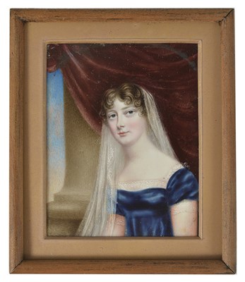 Lot 311 - A PORTRAIT MINIATURE OF A LADY