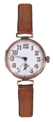 Lot 346 - A GOLD GENTLEMAN'S WRISTWATCH