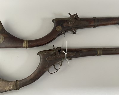 Lot 187 - TWO AFGHAN PERCUSSION GUNS, 19TH CENTURY