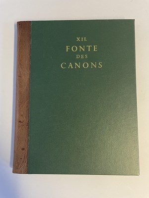 Lot 346 - XII. FONTE DES CANONS