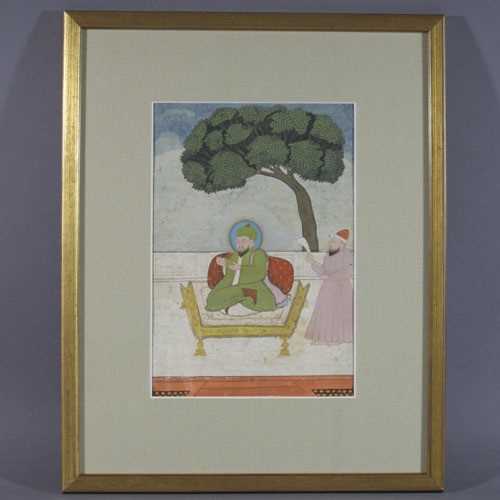 Lot 157 - A PORTRAIT OF A MUSLIM RULER