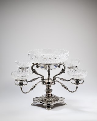 Lot 151 - A SILVER EPERGNE / CENTREPIECE, J.W. EVANS & SONS LTD., BIRMINGHAM, 1992