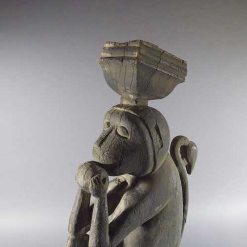 Lot 396 - AN ARCHITECTURAL STRUT IN THE FORM OF A MONKEY