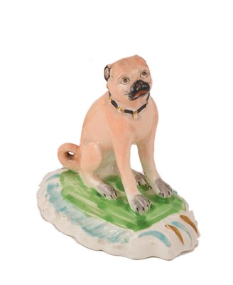 Lot 6 - A DERBY MODEL OF A PUG