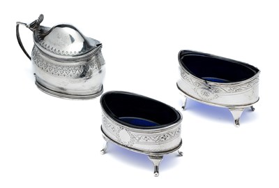 Lot 234 - A GEORGE III SILVER MUSTARD POT, PETER, ANN & WILLIAM BATEMAN, LONDON, 1805