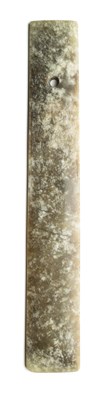 Lot 70 - A LARGE CHINESE ARCHAISTIC JADE CEREMONIAL BLADE