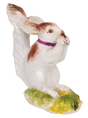 Lot 35 - A MEISSEN MINIATURE FIGURE OF A OF A SQUIRREL