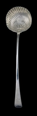 Lot 116 - A GEORGE III SILVER LADLE