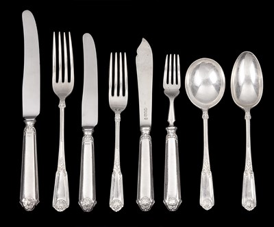 Lot 124 - A SET OF TABLE SILVER