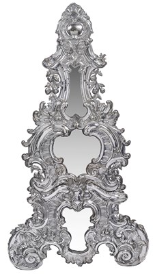 Lot 130 - A SILVERED BRASS FRAME