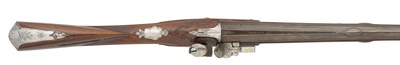 Lot 394 - A FINE AND RARE 10-BORE FLINTLOCK DUCK GUN BY JAMES BARBAR, LONDON, CIRCA 1755, ALMOST CERTAINLY MADE FOR WILLIAM CONSTABLE (1721-91) OF BURTON CONSTABLE
