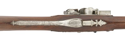 Lot 394 - A FINE AND RARE 10-BORE FLINTLOCK DUCK GUN BY JAMES BARBAR, LONDON, CIRCA 1755, ALMOST CERTAINLY MADE FOR WILLIAM CONSTABLE (1721-91) OF BURTON CONSTABLE