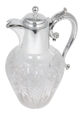 Lot 200 - A VICTORIAN SILVER-MOUNTED CLARET JUG