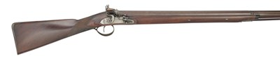 Lot 409 - A 10 BORE FLINTLOCK WILDFOWLING GUN BY BEES, PRIVATE PROOF MARKS, CIRCA 1800