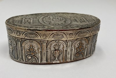 Lot 248 - A FRENCH SILVERED COPPER SNUFF BOX, PARIS, CIRCA 1770