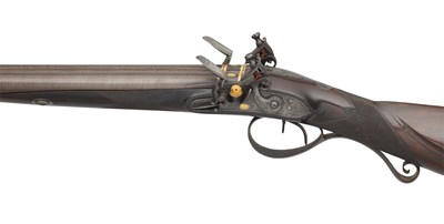 Lot 406 - A ROYAL 22 BORE D.B. FLINTLOCK SPORTING GUN BY JOHN PROBIN, LONDON PROOF MARKS CIRCA 1809-11