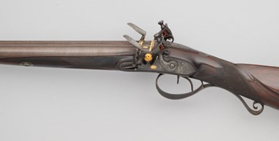 Lot 406 - A ROYAL 22 BORE D.B. FLINTLOCK SPORTING GUN BY JOHN PROBIN, LONDON PROOF MARKS CIRCA 1809-11