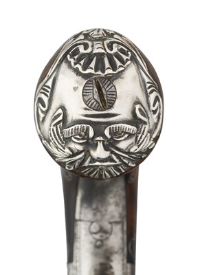Lot 418 - A FINE SMALL 90 BORE FLINTLOCK POCKET PISTOL BY PETER BARBER, NEWARK, CIRCA 1750