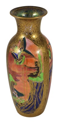 Lot 34 - A FLAME FAIRYLAND LUSTRE VASE