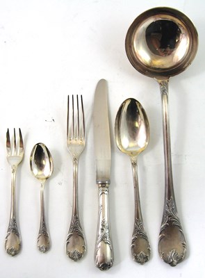 Lot 126 - A SET OF FRENCH ELECTROPLATE FLATWARE