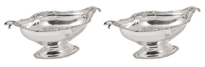 Lot 217 - A PAIR OF EDWARDIAN SILVER BOWLS