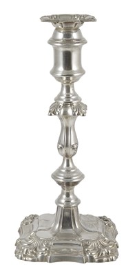 Lot 224 - A VICTORIAN SILVER CANDLESTICK