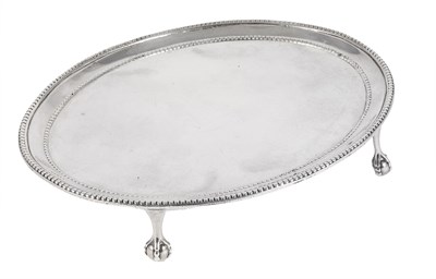 Lot 273 - A GEORGE III SILVER TEAPOT STAND