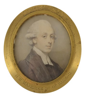 Lot 336 - A PORTRAIT MINIATURE OF HENRY MAJENDIE