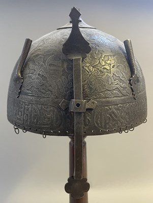 Lot 171 - AN INDO-PERSIAN HELMET (KULAH KHUD), 19TH CENTURY