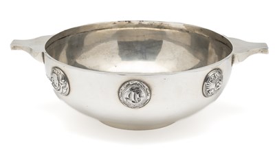 Lot 161 - A SCOTTISH EDWARDIAN SILVER BOWL, STEWART DAWSON & CO. LTD., GLASGOW, 1909