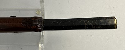 Lot 271 - A CASED PAIR OF GERMAN (SAXON) 54 BORE PERCUSSION RIFLED TARGET PISTOLS BY ULBRICH, DRESDEN, CIRCA 1840