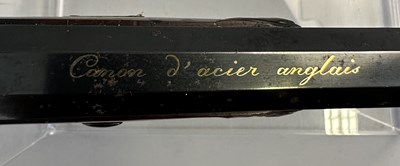 Lot 271 - A CASED PAIR OF GERMAN (SAXON) 54 BORE PERCUSSION RIFLED TARGET PISTOLS BY ULBRICH, DRESDEN, CIRCA 1840