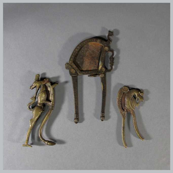 Lot 130 - THREE PAIRS OF BETEL CUTTERS