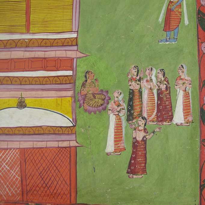 Lot 225 - KRISHNA AND THE GOPIS