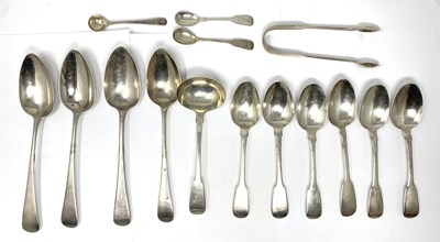 Lot 144 - GEORGIAN AND VICTORIAN TABLE SILVER