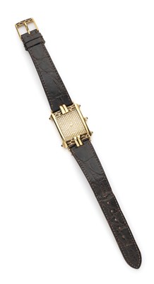 Lot 233 - ADLER: GOLD AND DIAMOND LADY'S WATCH