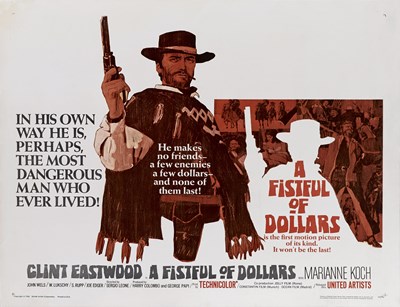 Lot 32 - TWO A FISTFUL OF DOLLARS POSTERS