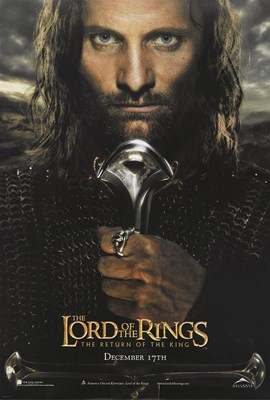 Lot 300 - SIX THE LORD OF THE RINGS: THE RETURN OF THE KING POSTERS